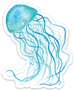 🪼 Blue Jellyfish 🪼 - Sticker