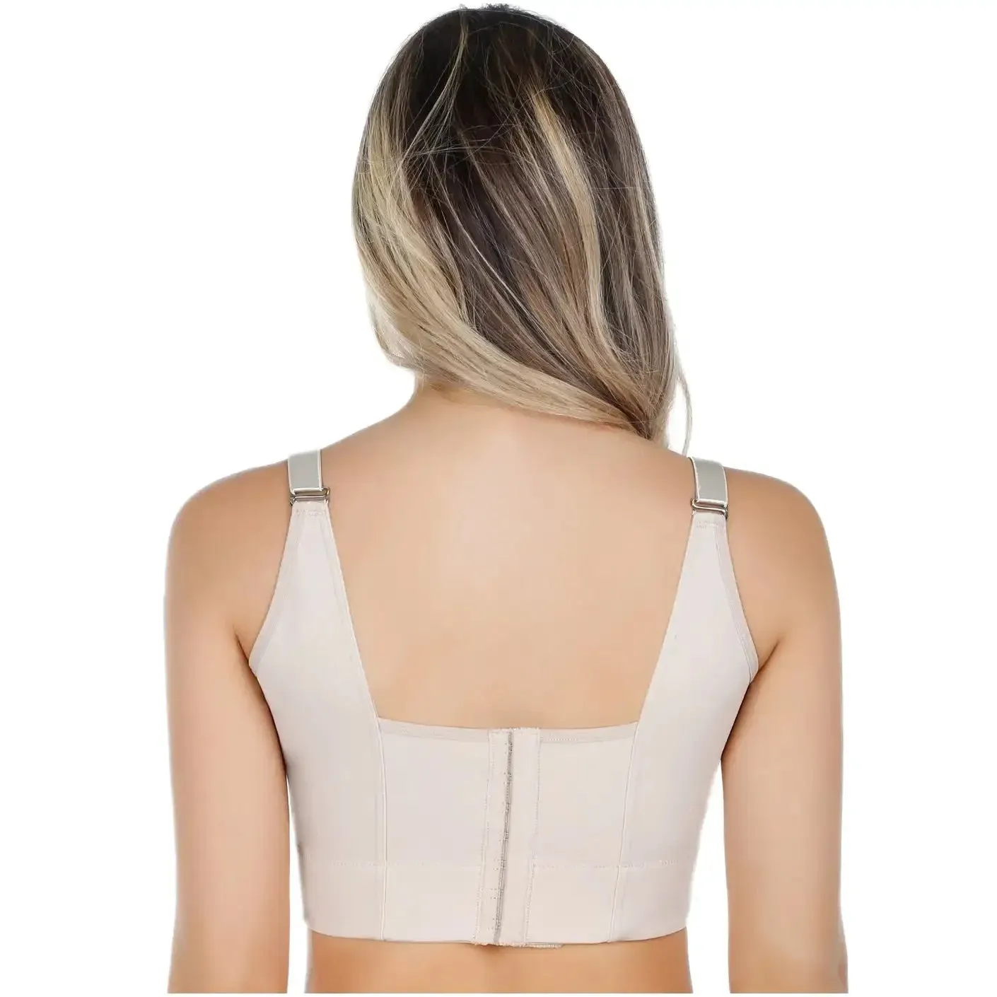🔥 Women's Push-Up Sports Bra | Back Fat Smoothing | Seamless Lift & Support