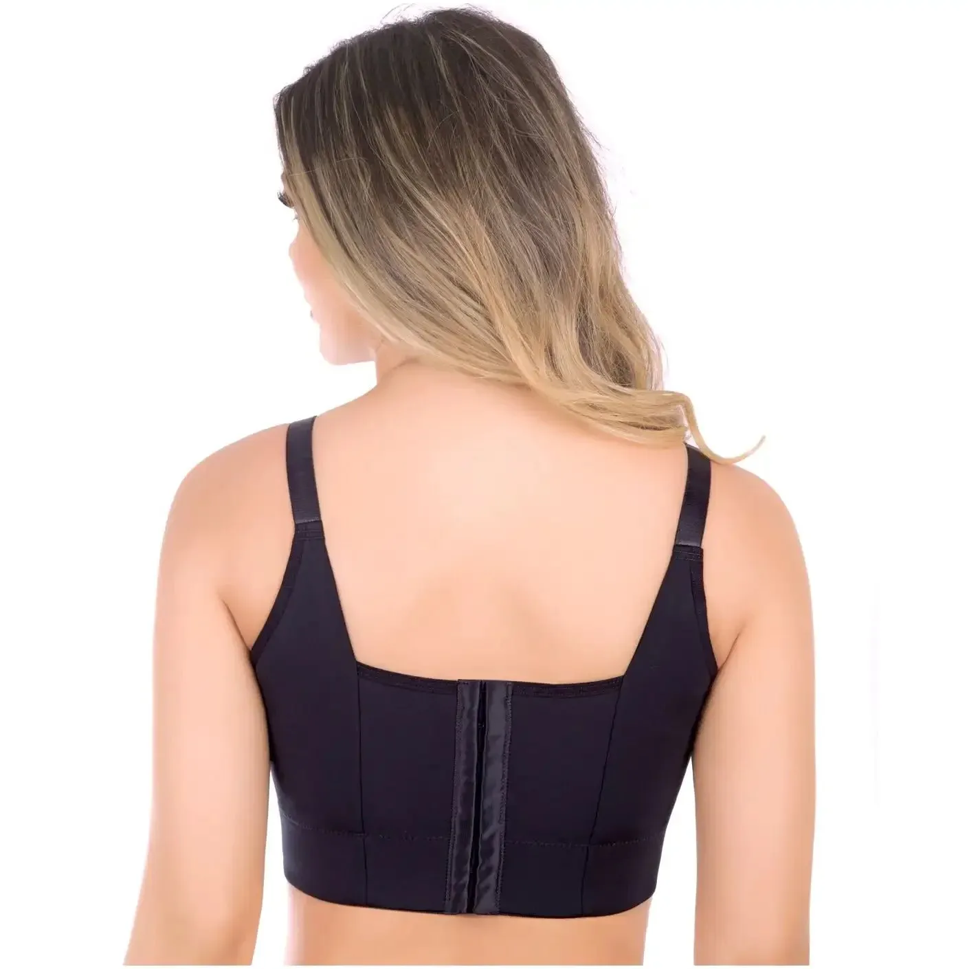 🔥 Women's Push-Up Sports Bra | Back Fat Smoothing | Seamless Lift & Support