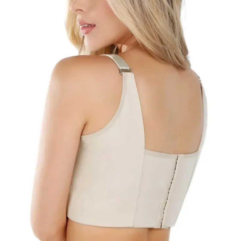 🔥 Women's Push-Up Sports Bra | Back Fat Smoothing | Seamless Lift & Support