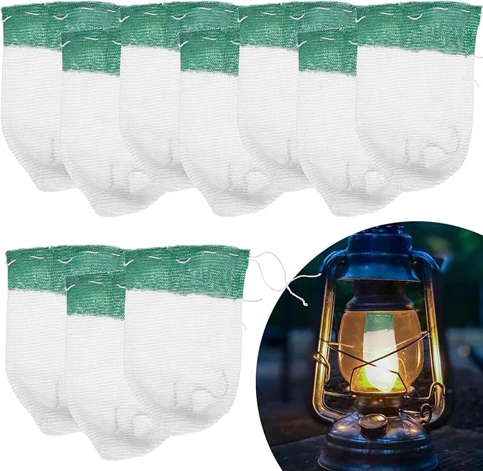 10PCS Lanterns Mantles, Propane Lantern Mantles, Gas Lamp Mantles, String Tie Lantern Mantles, Gas Lantern Mantles, Gas Lantern Covers for Fueled Lanterns, Outdoor Camping Lantern Mantles