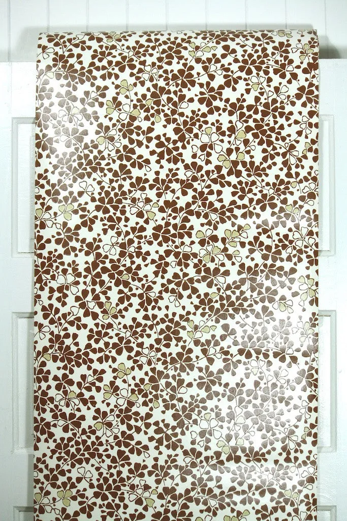 1970s Floral Vintage Wallpaper