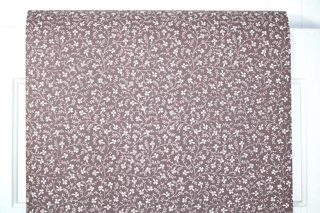 1970s Floral Vintage Wallpaper