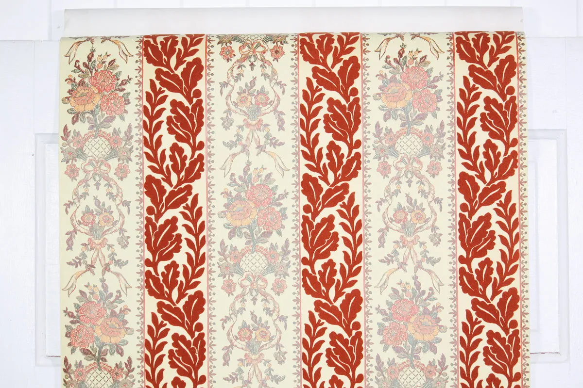 1970s Vintage Flock Wallpaper