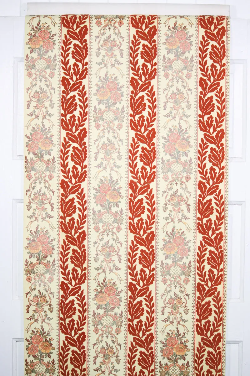 1970s Vintage Flock Wallpaper