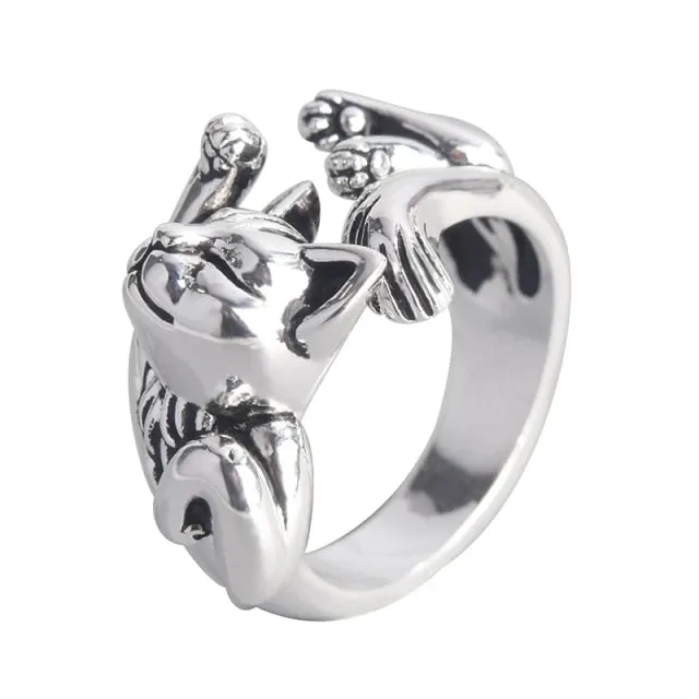 1pcs Titanium Steel Eagle Dragon Claw Halloween Skull Ring