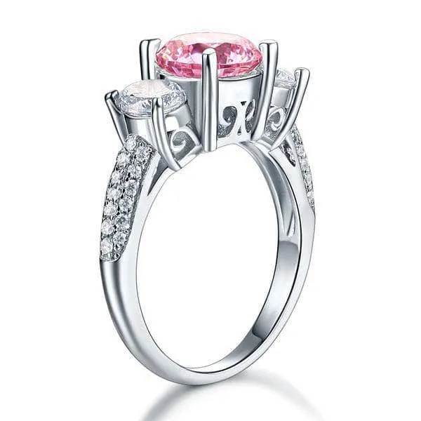 2.0 Ct 3-Diamond Vintage Style Ring