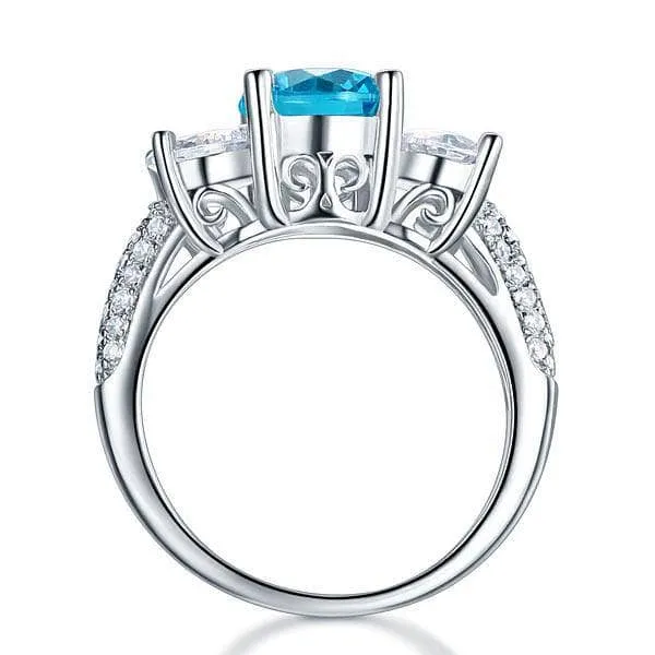 2.0 Ct 3-Diamond Vintage Style Ring
