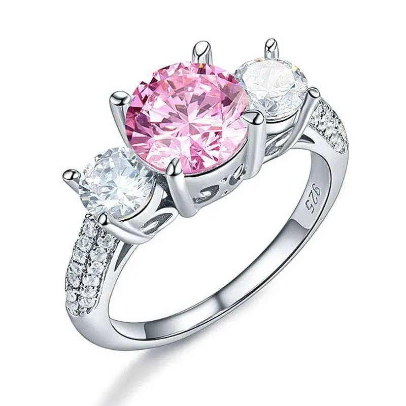 2.0 Ct 3-Diamond Vintage Style Ring