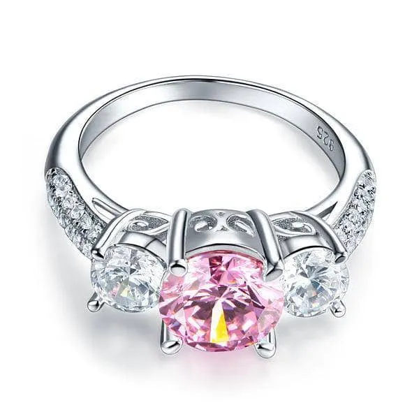 2.0 Ct 3-Diamond Vintage Style Ring