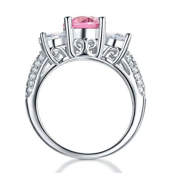 2.0 Ct 3-Diamond Vintage Style Ring