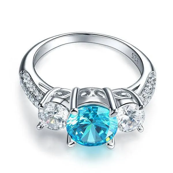2.0 Ct 3-Diamond Vintage Style Ring
