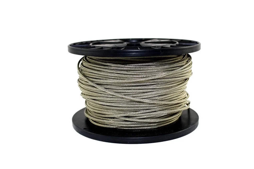 22 Gauge Vintage Style Stranded Wire, Cloth Covered With Braided Shield