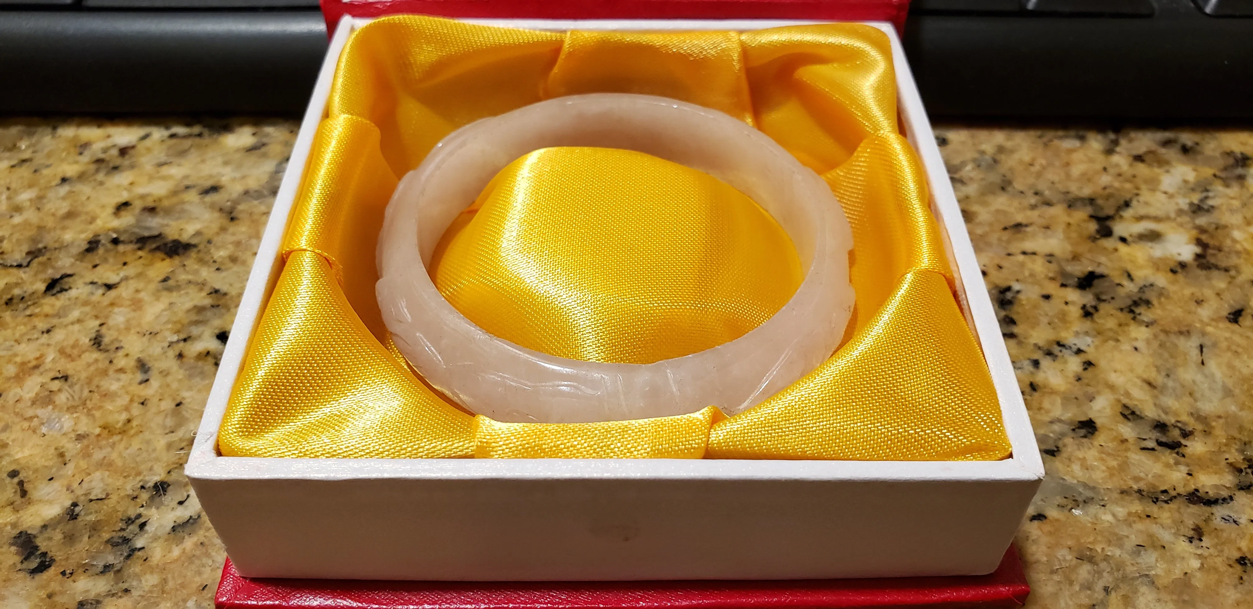 54/55/56mm Certified Natural Jadeite Emerald A*Jade Handcarved Bangle GX2022