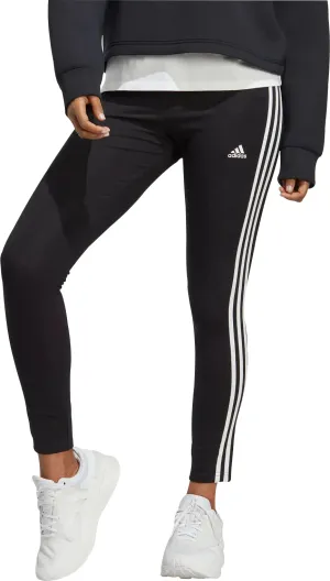 adidas Essentials 3 Stripes High Waisted Womens Long Tights - Black
