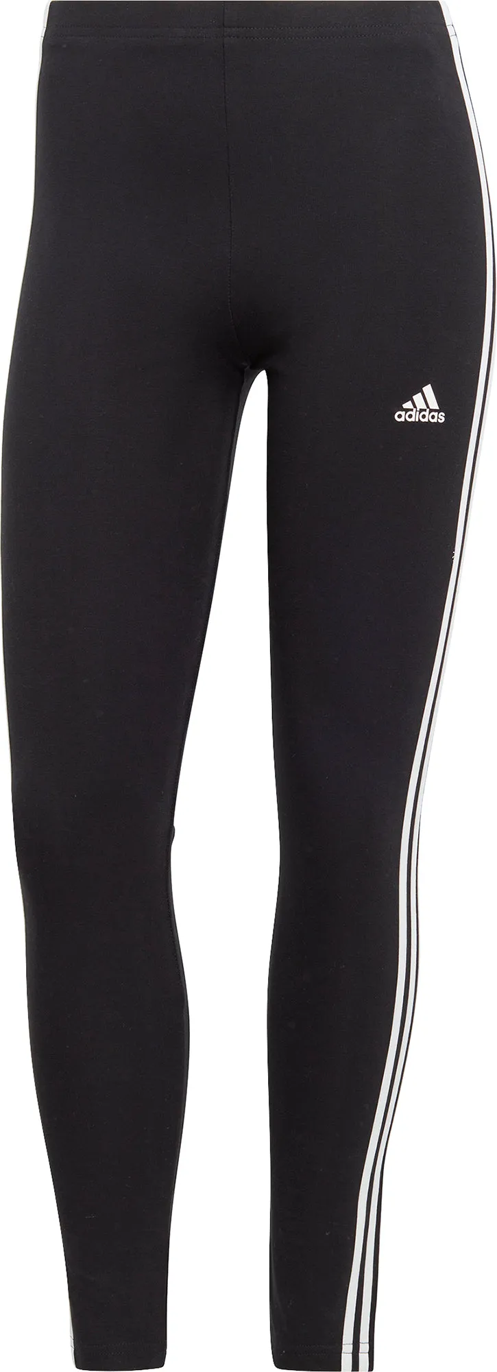 adidas Essentials 3 Stripes High Waisted Womens Long Tights - Black