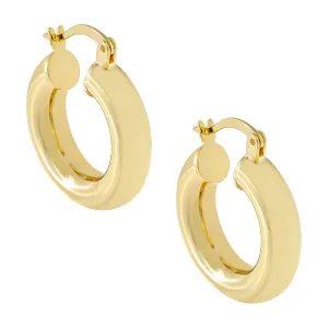 Adina Eden Chunky Hollow Hoop Earring