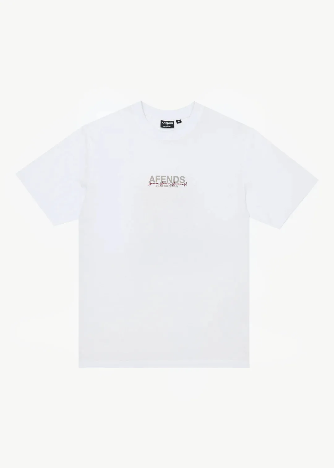 Afends Wired Recycled Retro Fit Tee - White
