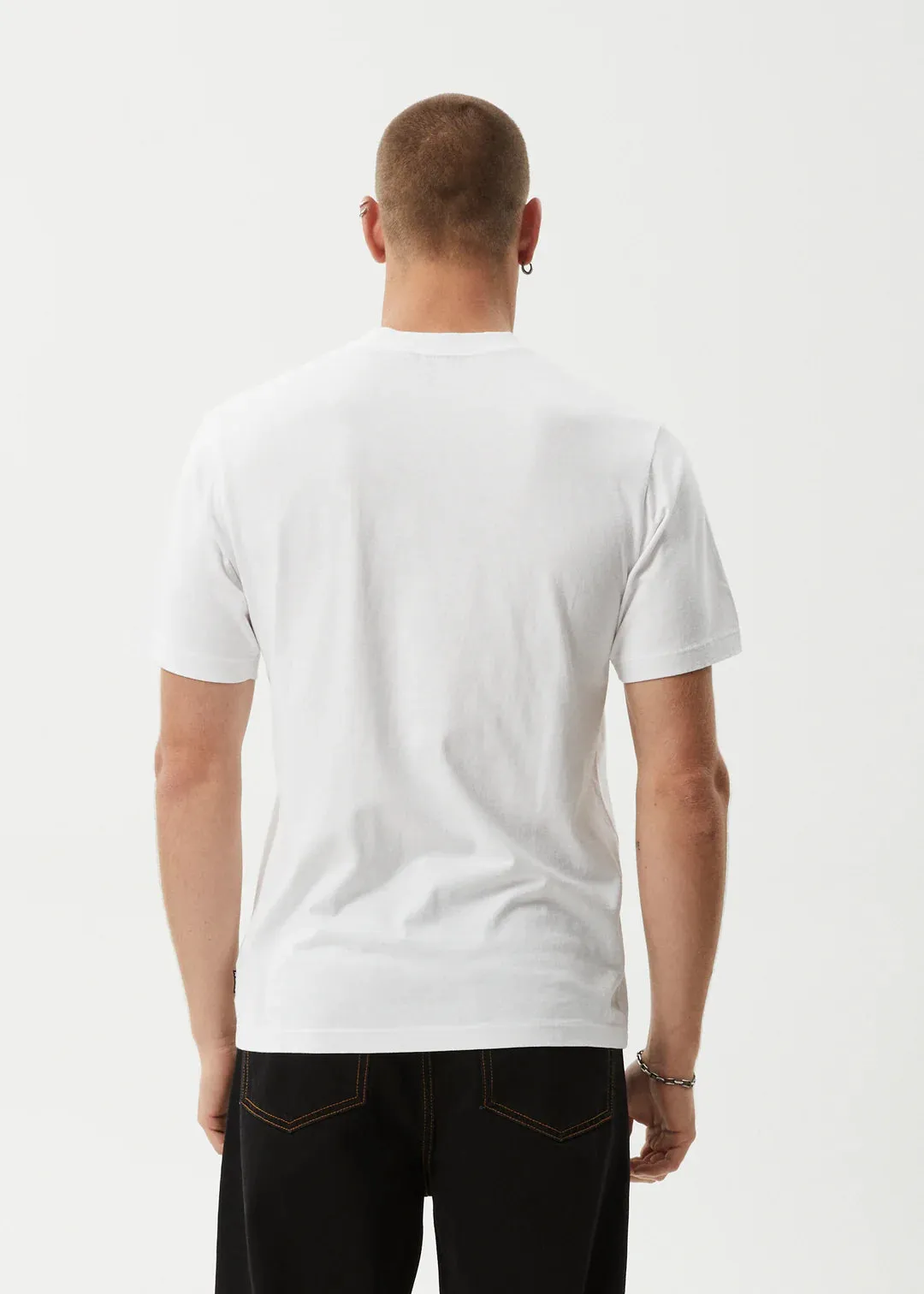 Afends Wired Recycled Retro Fit Tee - White