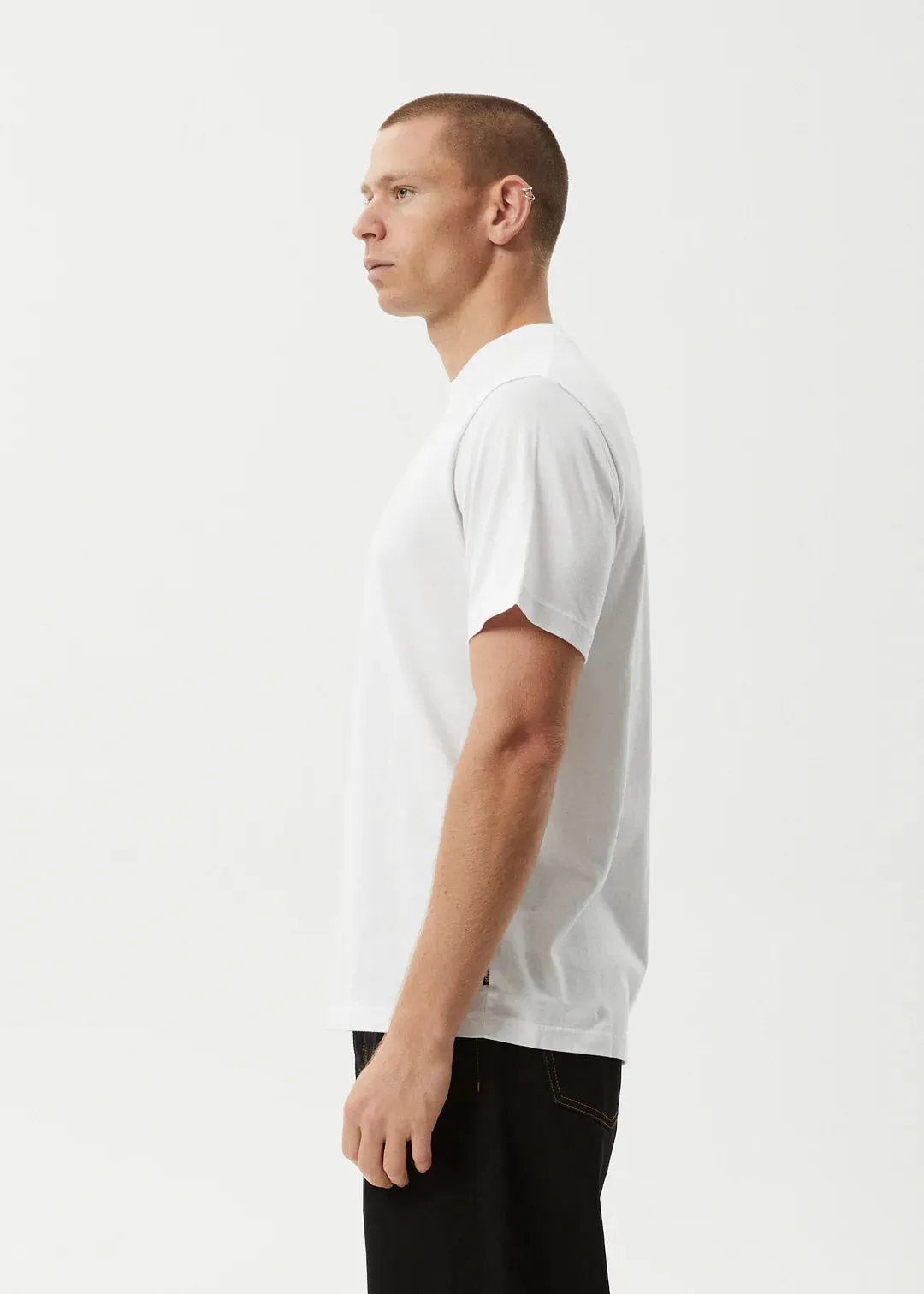 Afends Wired Recycled Retro Fit Tee - White