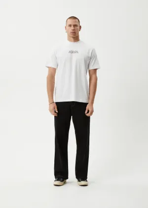 Afends Wired Recycled Retro Fit Tee - White
