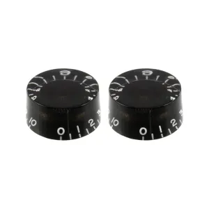Allparts PK-0130-023 Black Vintage Style Speed Knob, Set of 2