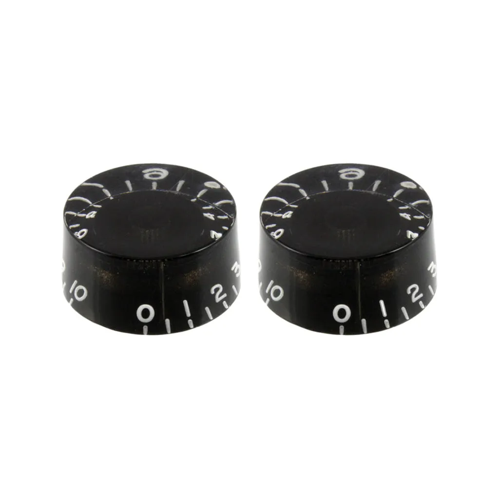 Allparts PK-0130-023 Black Vintage Style Speed Knob, Set of 2