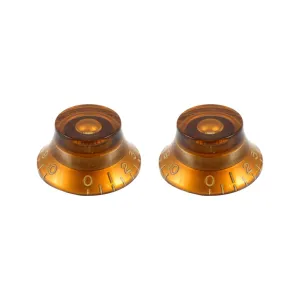 Allparts PK-0140-022 Vintage Style Amber Bell Knobs, Set of 2