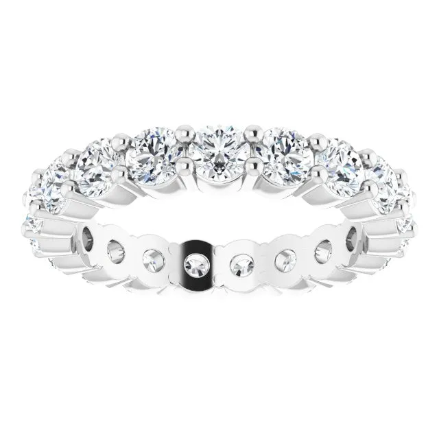 Anjolee Round Diamond Shared Prong  Eternity Band