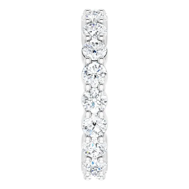 Anjolee Round Diamond Shared Prong  Eternity Band