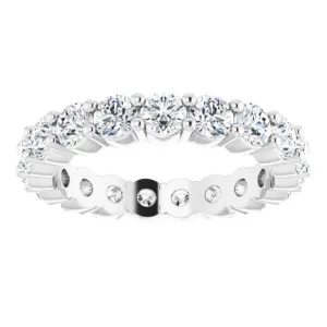 Anjolee Round Diamond Shared Prong  Eternity Band