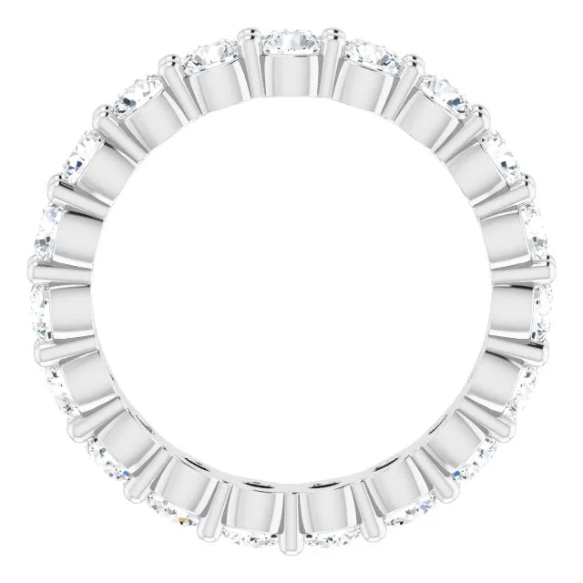 Anjolee Round Diamond Shared Prong  Eternity Band