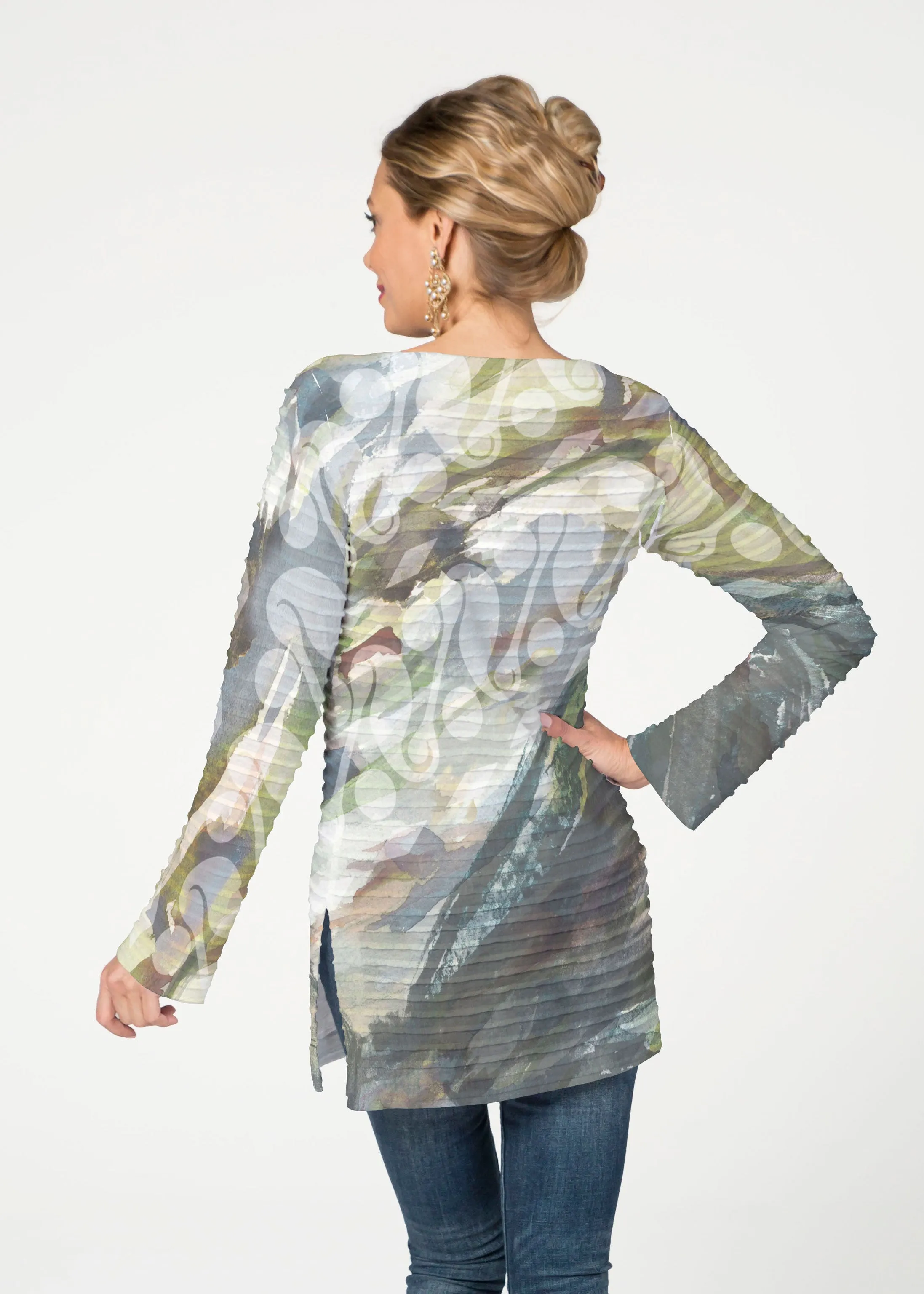 Annaleise (15055) ~ Banded Boatneck Tunic