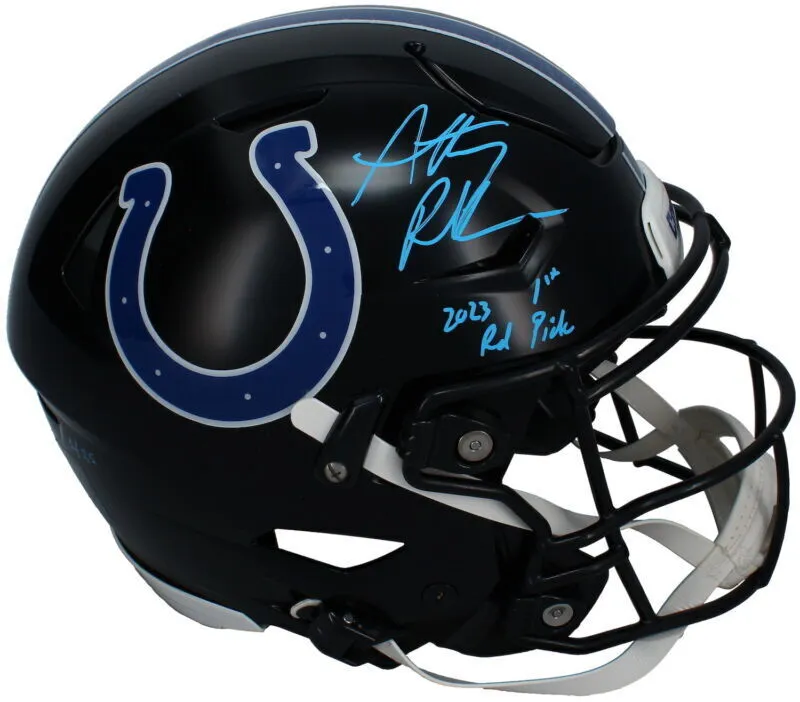 Anthony Richardson Autographed Colts Alt. Speed Flex Helmet Fanatics LE 1/25