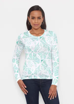Aqua Citrus (7855) ~ Signature Long Sleeve Crew Shirt
