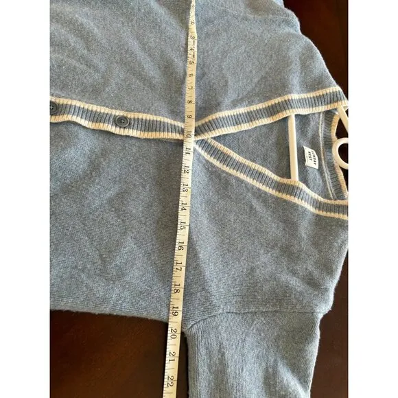 Aritzia Sunday Best Lamora Wool Blend Cardigan in Blue Size XS