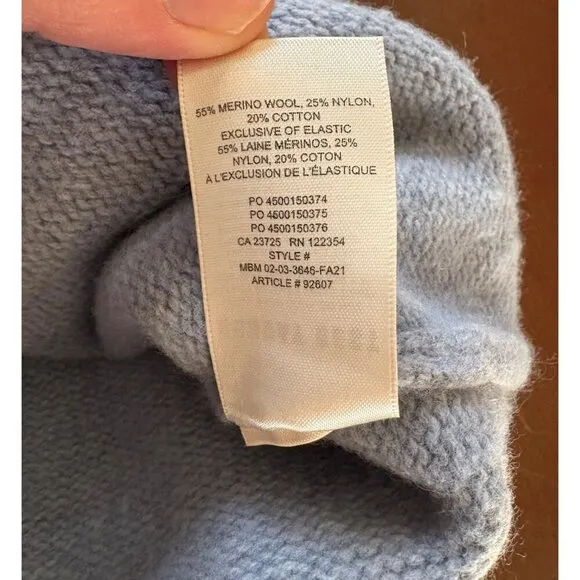 Aritzia Sunday Best Lamora Wool Blend Cardigan in Blue Size XS