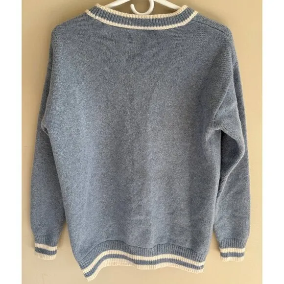 Aritzia Sunday Best Lamora Wool Blend Cardigan in Blue Size XS