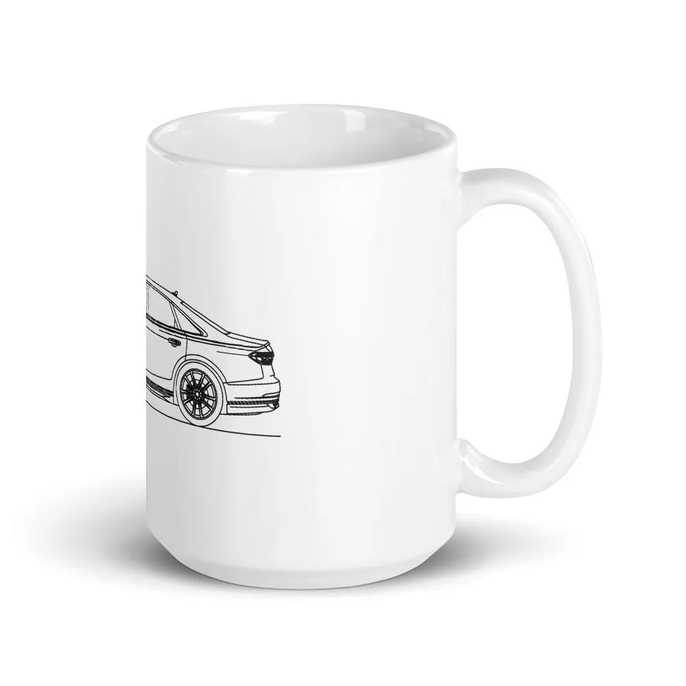 Audi D5 A8 Outline Mug
