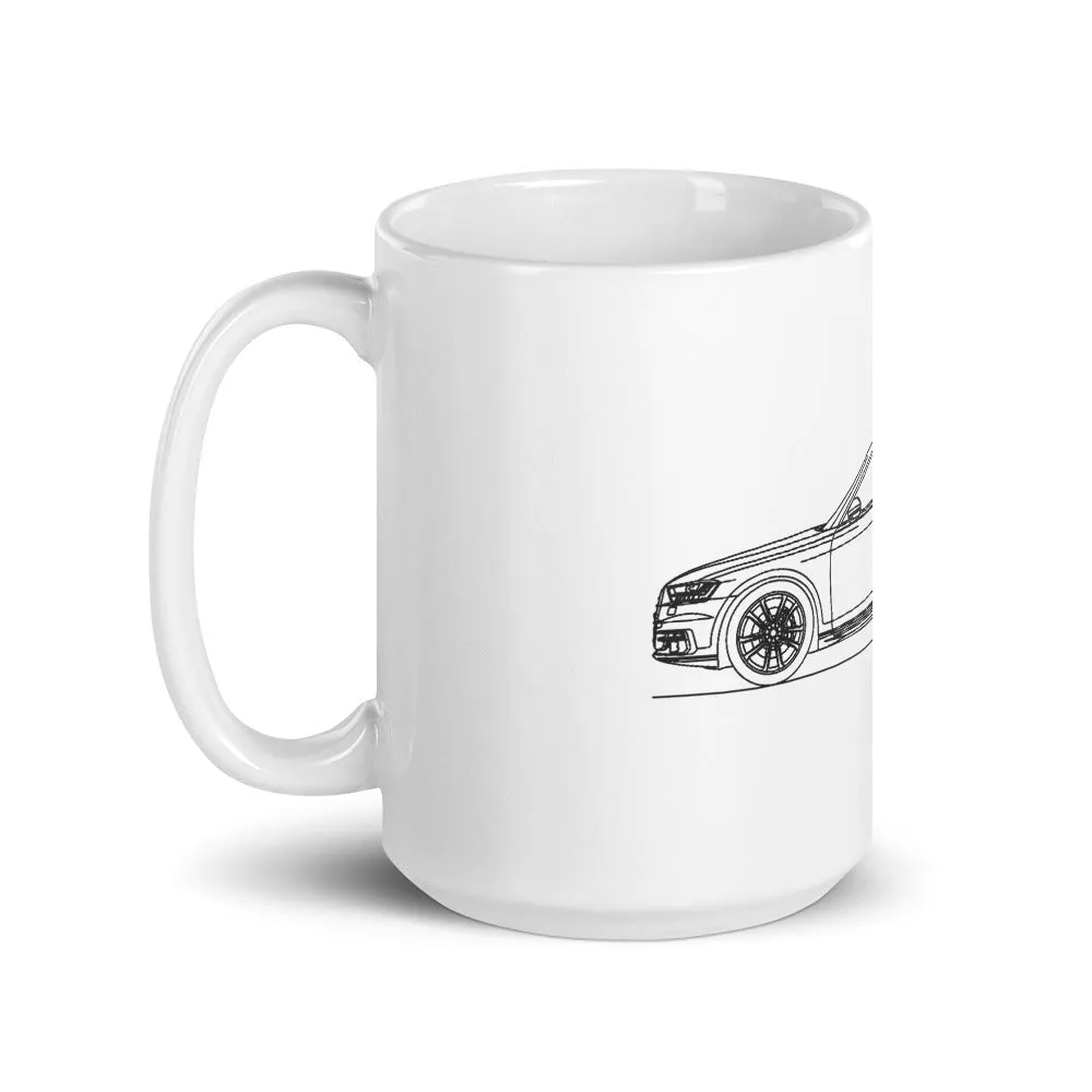 Audi D5 A8 Outline Mug