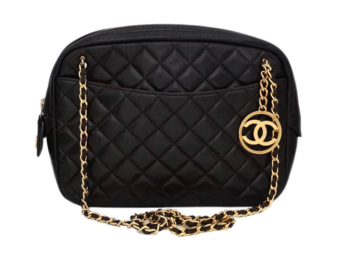 Authentic Chanel Vintage Brown Jumbo Camera Style Handbag
