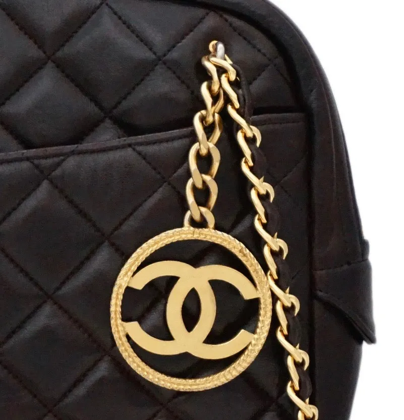 Authentic Chanel Vintage Brown Jumbo Camera Style Handbag