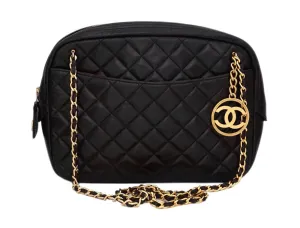 Authentic Chanel Vintage Brown Jumbo Camera Style Handbag