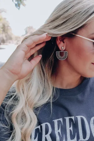 Ayla Earrings - Hematite