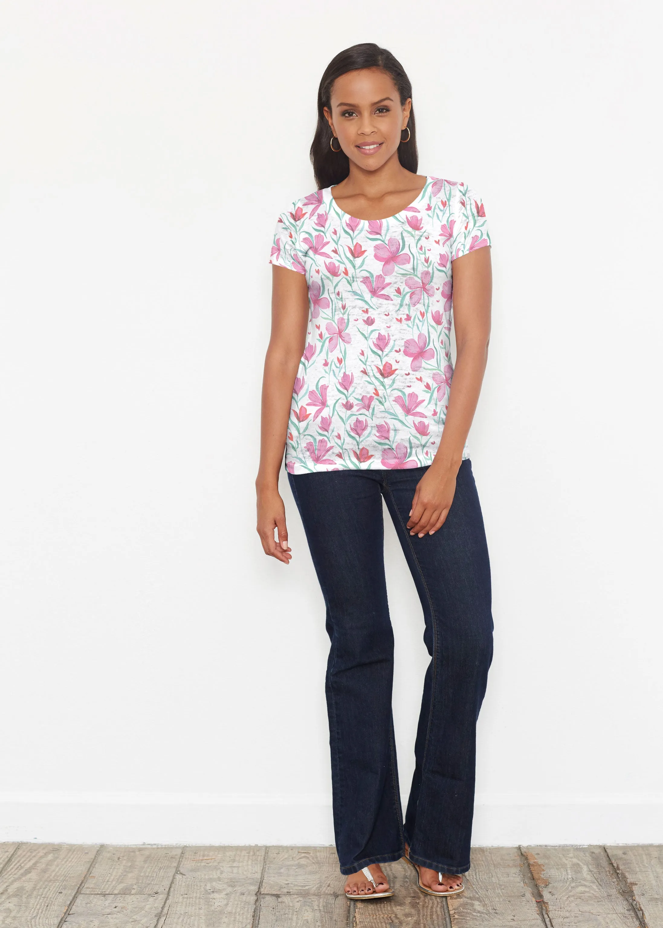 Azalea (8109) ~ Short Sleeve Scoop Shirt