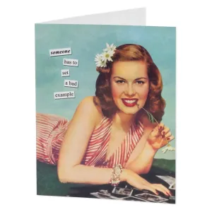 Bad Example Birthday Card