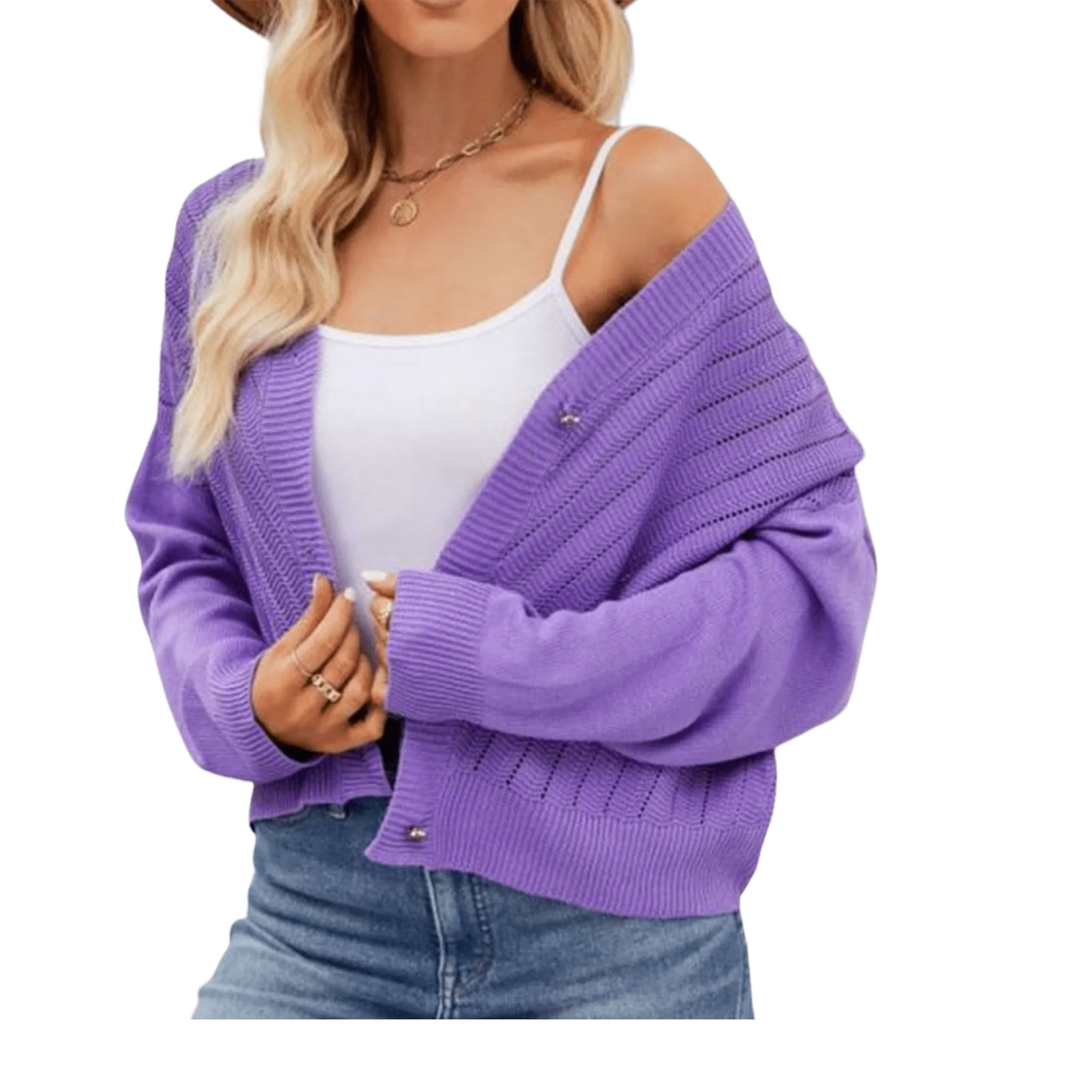 Balmy Days Button-Front Cardigan