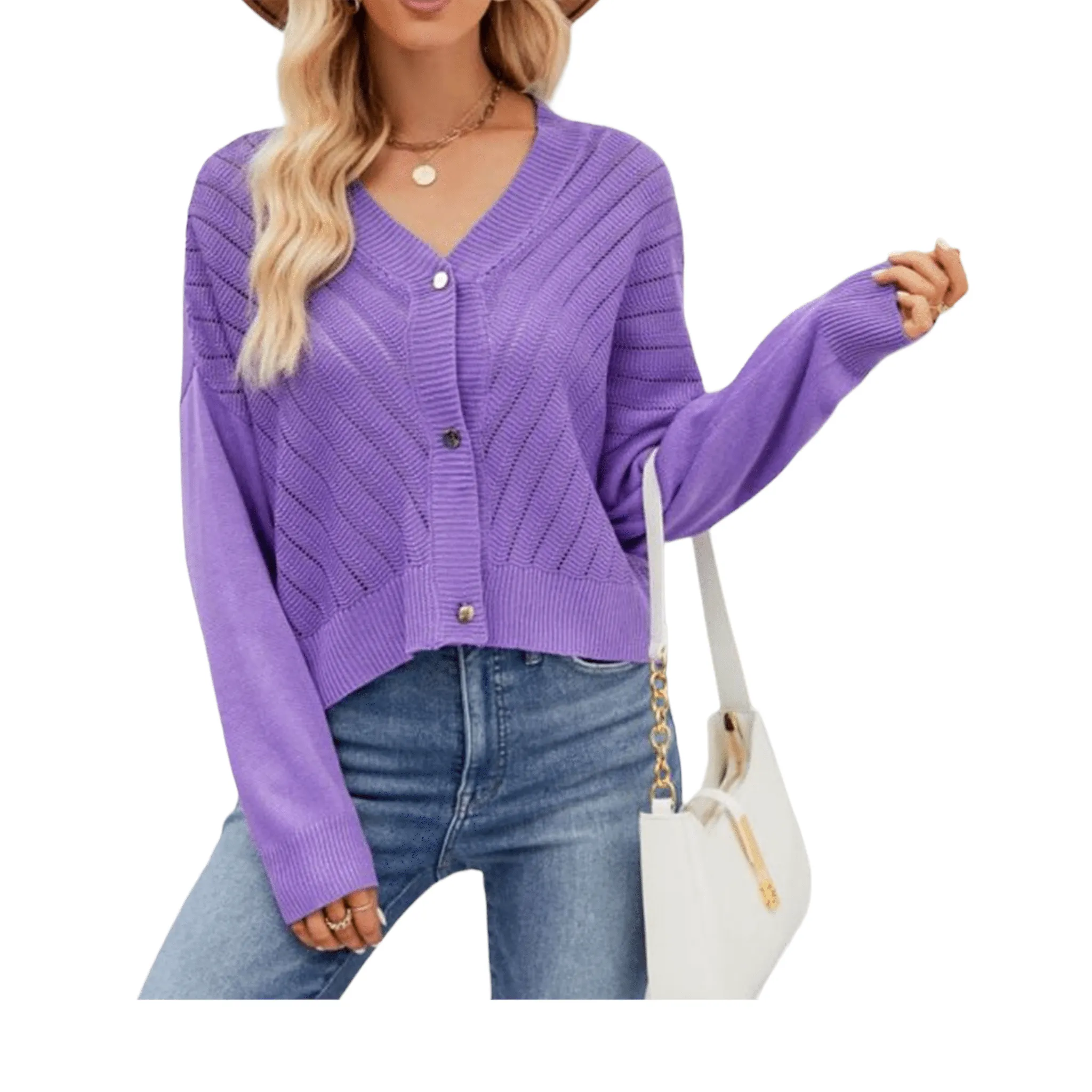 Balmy Days Button-Front Cardigan