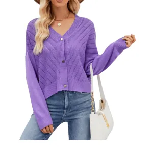 Balmy Days Button-Front Cardigan
