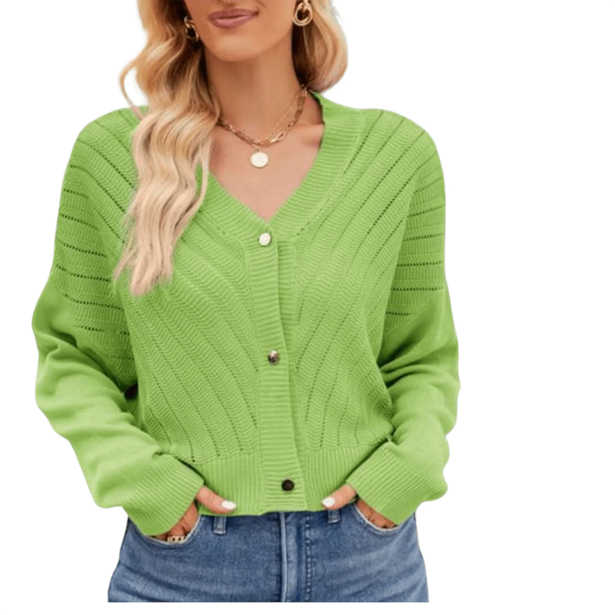 Balmy Days Button-Front Cardigan